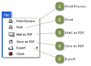 Proficiency Metrics File Menu