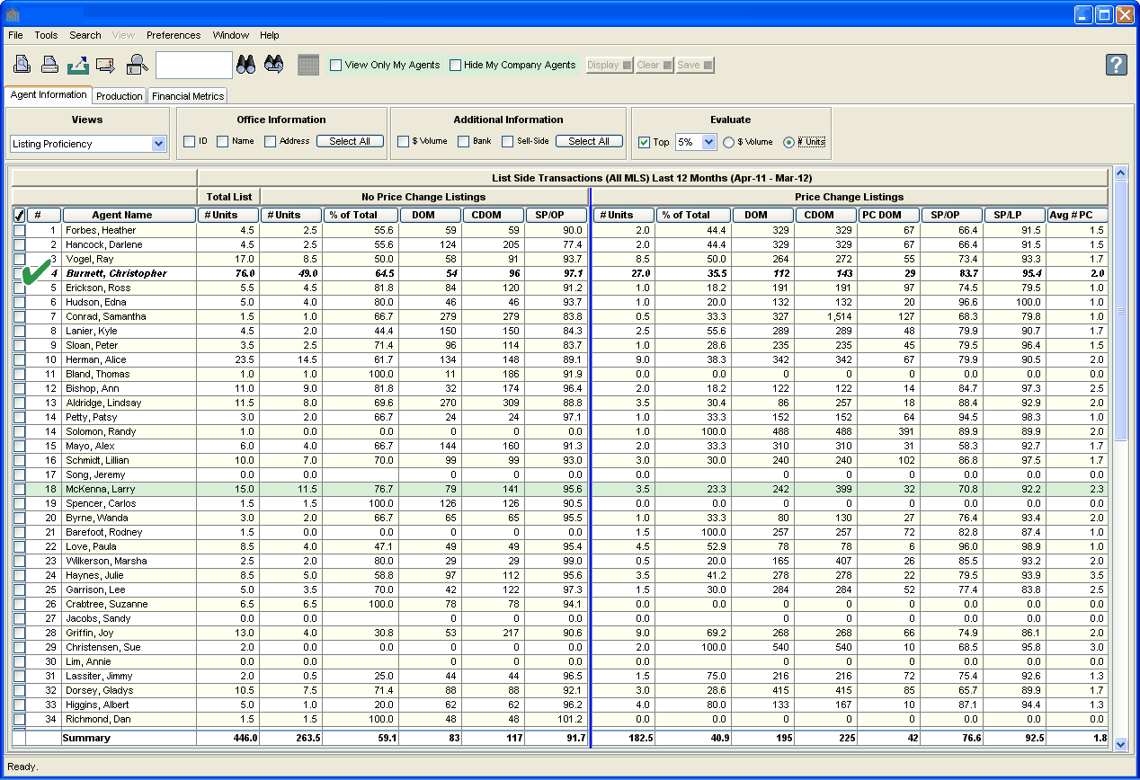 Proficiency Metrics Evaluate 2